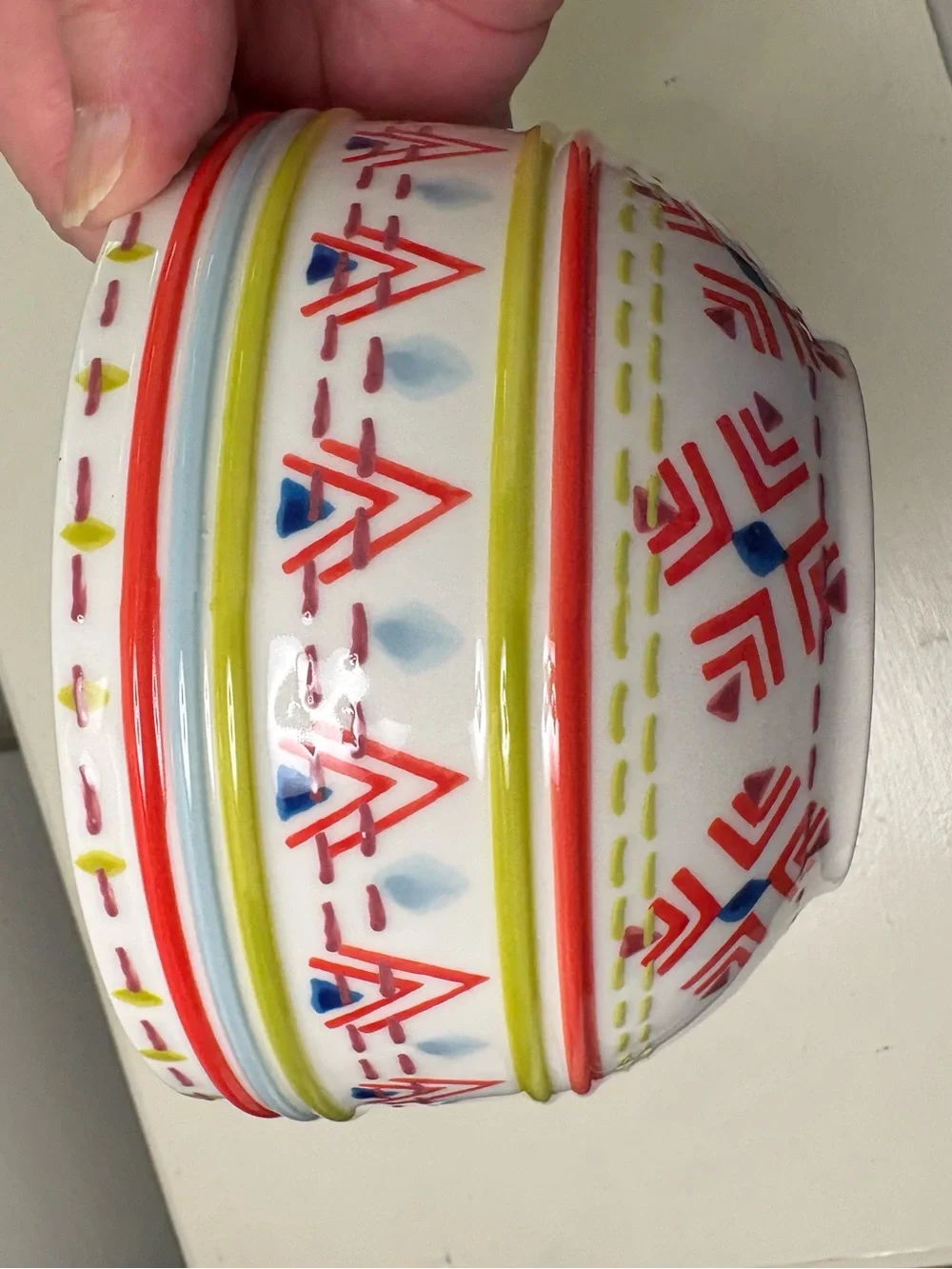 Anthropologie Cereal/Fruit Ceramic Bowl.